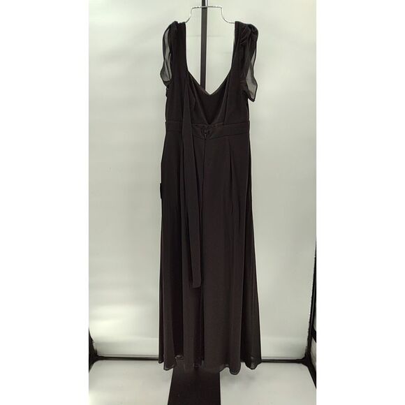 Lulu's Black Flutter-Sleeve V-Neck Dress - Picture 3 of 7